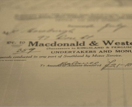 Macdonald & Weston Funerals history