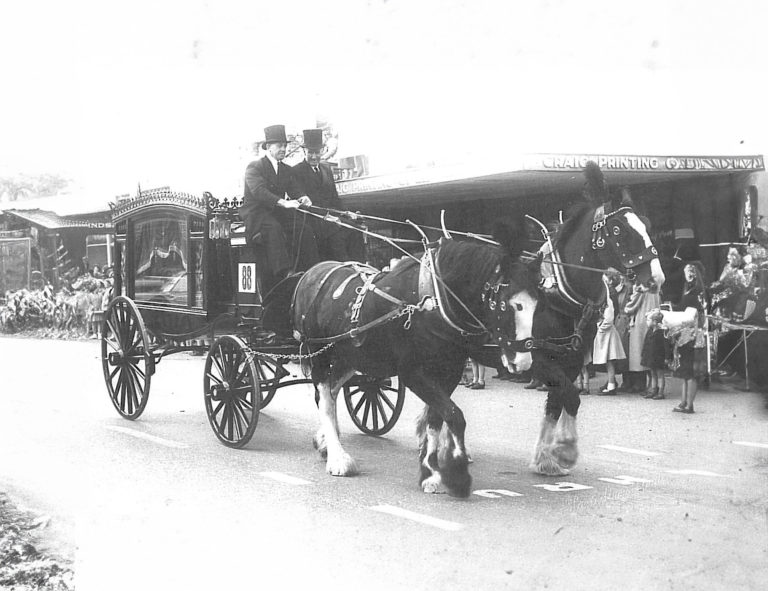 horse and carriage hearse